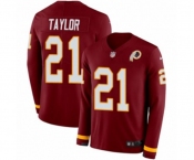 Nike Washington Redskins #21 Sean Taylor Limited Burgundy Therma Long Sleeve NFL Jersey