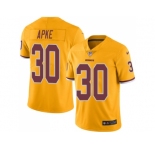 Nike Washington Redskins #30 Troy Apke Gold Men Stitched NFL Limited Rush Jersey