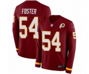 Nike Washington Redskins #54 Mason Foster Limited Burgundy Therma Long Sleeve NFL Jersey