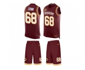 Nike Washington Redskins #68 Russ Grimm Burgundy Red Team Color Men's Stitched NFL Limited Tank Top Suit Jersey