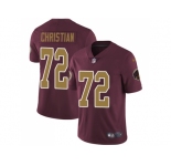 Nike Washington Redskins #72 Geron Christian Burgundy Red Alternate Men Stitched NFL Vapor Untouchable Limited Jersey