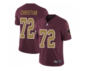 Nike Washington Redskins #72 Geron Christian Burgundy Red Alternate Men Stitched NFL Vapor Untouchable Limited Jersey
