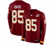 Nike Washington Redskins #85 Vernon Davis Limited Burgundy Therma Long Sleeve NFL Jersey