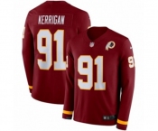Nike Washington Redskins #91 Ryan Kerrigan Limited Burgundy Therma Long Sleeve NFL Jersey