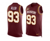 Nike Washington Redskins #93 Jonathan Allen Burgundy Red Team Color Men Stitched NFL Limited Tank Top Jersey