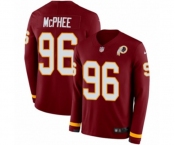 Nike Washington Redskins #96 Pernell McPhee Limited Burgundy Therma Long Sleeve NFL Jersey