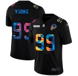 Washington Redskins #99 Chase Young Men's Nike Multi-Color Black 2020 NFL Crucial Catch Vapor Untouchable Limited Jersey