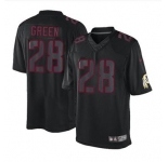 nike nfl jerseys washington redskins #28 green black[nike impact limited]