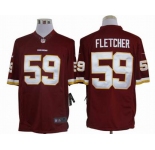 nike nfl jerseys washington redskins #59 fletcher red[nike limited]