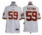 nike nfl jerseys washington redskins #59 fletcher white[nike limited]