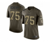 nike nfl jerseys washington redskins #75 brandon scherff army green[nike Limited Salute To Service]
