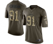 nike nfl jerseys washington redskins #91 kerrigan army green[nike Limited Salute To Service]