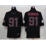 nike nfl jerseys washington redskins #91 kerrigan black[nike limited]