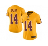 Women Nike Washington Redskins #14 Ryan Grant Limited Gold Rush Vapor Untouchable NFL Jersey