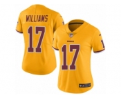 Women Nike Washington Redskins #17 Doug Williams Limited Gold Rush Vapor Untouchable NFL Jersey