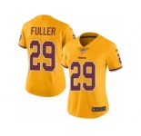 Women Nike Washington Redskins #29 Kendall Fuller Limited Gold Rush Vapor Untouchable NFL Jersey