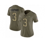 Women Nike Washington Redskins #3 Dustin Hopkins Limited Olive Camo 2017 Salute to Service NFL Jersey
