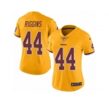 Women Nike Washington Redskins #44 John Riggins Limited Gold Rush Vapor Untouchable NFL Jersey