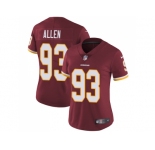 Women Nike Washington Redskins #93 Jonathan Allen Burgundy Red Team Color Stitched NFL Vapor Untouchable Limited Jersey