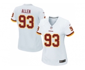 Women Nike Washington Redskins #93 Jonathan Allen White Stitched NFL Elite Jersey