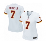 Women Washington Redskins #7 Dwayne Haskins Game White Football Jersey