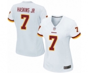 Women Washington Redskins #7 Dwayne Haskins Game White Football Jersey