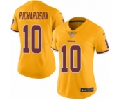 Women's Nike Washington Redskins #10 Paul Richardson Limited Gold Rush Vapor Untouchable NFL Jersey