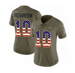 Women's Nike Washington Redskins #10 Paul Richardson Limited Olive USA Flag 2017 Salute to Service NFL Jersey