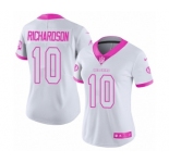 Women's Nike Washington Redskins #10 Paul Richardson Limited White Pink Rush Fashion NFL Jersey