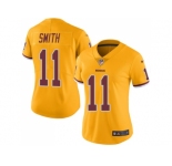 Womens Nike Washington Redskins #11 Alex Smith Gold Stitched NFL Limited Rush Jersey