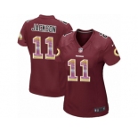 Women's Nike Washington Redskins #11 DeSean Jackson Limited Burgundy Red Strobe NFL Jersey