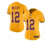 Women's Nike Washington Redskins #12 Colt McCoy Limited Gold Rush NFL Jersey