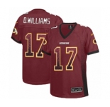 Women's Nike Washington Redskins #17 Doug Williams Elite Burgundy Red Drift Fashion NFL Jersey