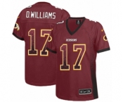 Women's Nike Washington Redskins #17 Doug Williams Elite Burgundy Red Drift Fashion NFL Jersey