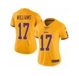 Women's Nike Washington Redskins #17 Doug Williams Limited Gold Rush NFL Jersey