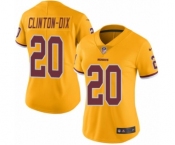 Women's Nike Washington Redskins #20 Ha Clinton-Dix Limited Gold Rush Vapor Untouchable NFL Jersey