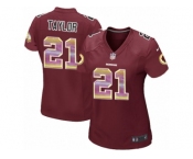 Women's Nike Washington Redskins #21 Sean Taylor Limited Burgundy Red Strobe NFL Jersey