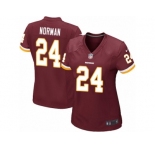 Women's Nike Washington Redskins #24 Josh Norman Game Burgundy Red Team Color NFL Jersey