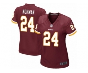 Women's Nike Washington Redskins #24 Josh Norman Game Burgundy Red Team Color NFL Jersey