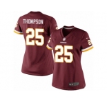 Women's Nike Washington Redskins #25 Chris Thompson Limited Burgundy Red Team Color NFL Jersey
