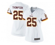 Women's Nike Washington Redskins #25 Chris Thompson Limited White NFL Jersey