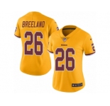 Women's Nike Washington Redskins #26 Bashaud Breeland Limited Gold Rush NFL Jersey