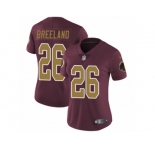 Women's Nike Washington Redskins #26 Bashaud Breeland Vapor Untouchable Limited Burgundy Red Gold Number Alternate 80TH Anniversary NFL Jersey