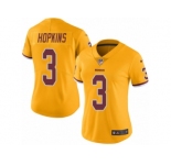Women's Nike Washington Redskins #3 Dustin Hopkins Limited Gold Rush NFL Jersey