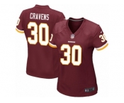 Women's Nike Washington Redskins #30 Su'a Cravens Game Burgundy Red Team Color NFL Jersey