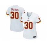 Women's Nike Washington Redskins #30 Su'a Cravens Game White NFL Jersey