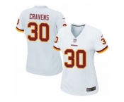 Women's Nike Washington Redskins #30 Su'a Cravens Game White NFL Jersey