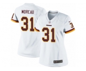 Women's Nike Washington Redskins #31 Fabian Moreau Limited White NFL Jersey