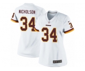 Women's Nike Washington Redskins #34 Montae Nicholson Limited White NFL Jersey