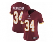 Women's Nike Washington Redskins #34 Montae Nicholson Vapor Untouchable Limited Burgundy Red Team Color NFL Jersey